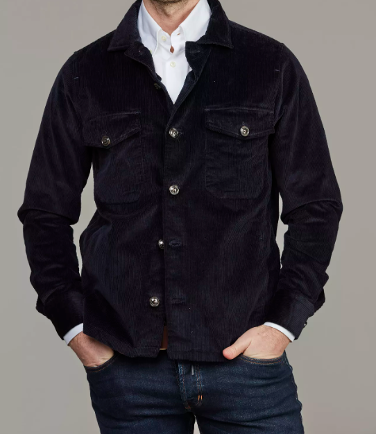Hansen & Jacob Corduroy Overshirt Marine