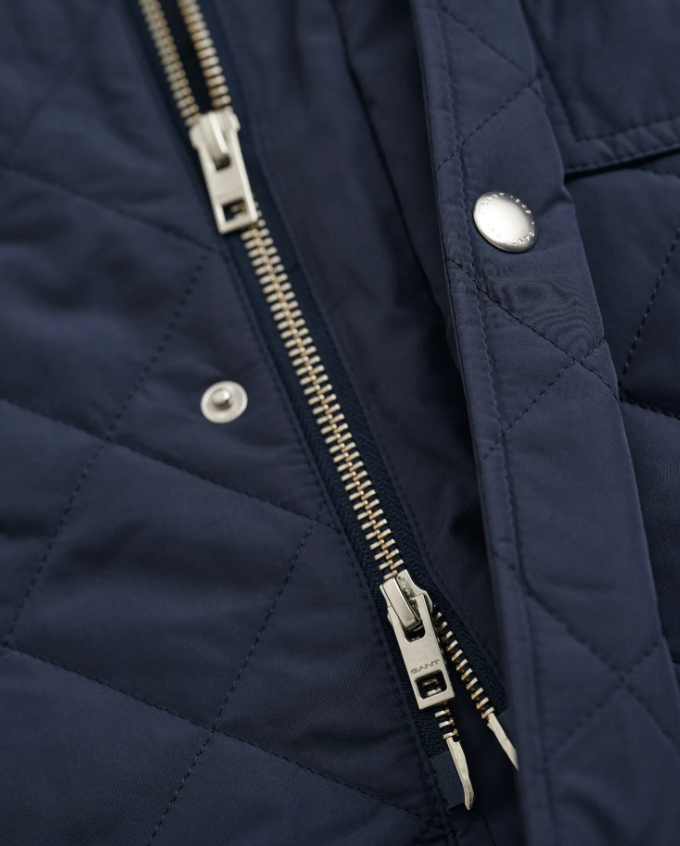 Gant Quilted Windcheater Ytterjakke Marine