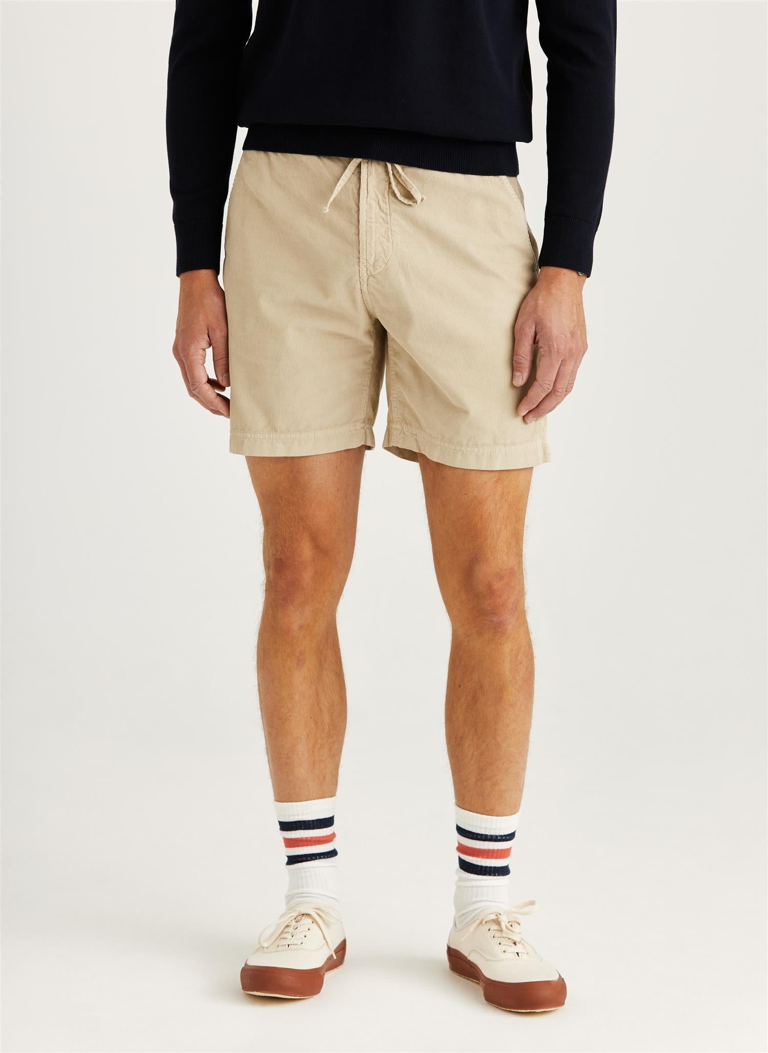 Morris Fenix Cord Shorts Bomull Khaki