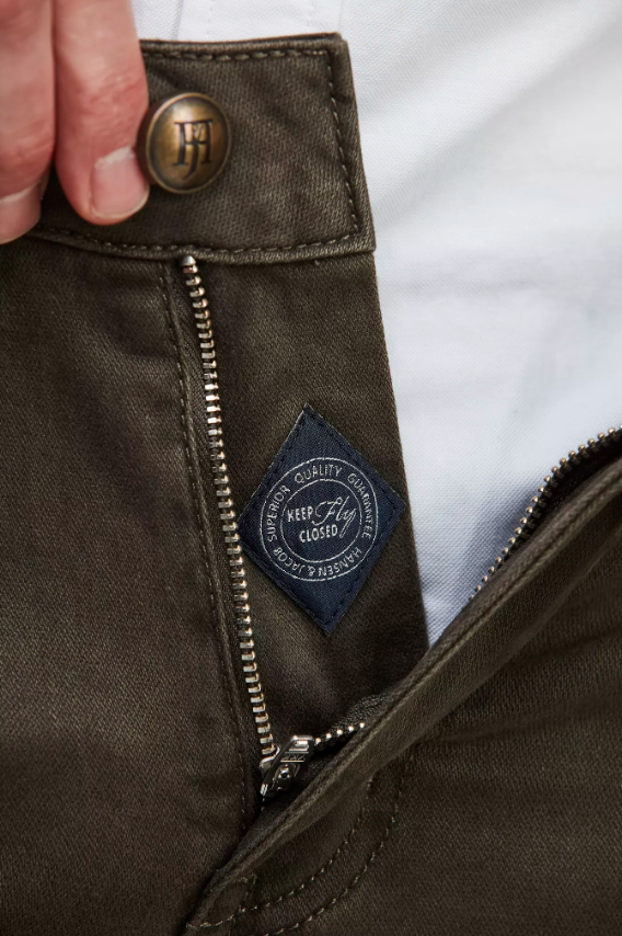 Hansen & Jacob 5-Pocket Bomull Mørk Grønn