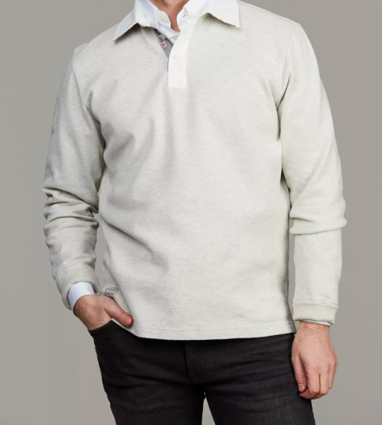 Hansen & Jacob Heavy Piquet Rugger Lys Grå