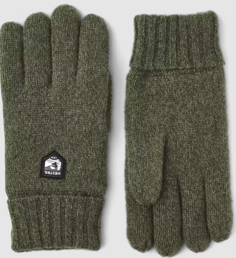 Hestra Basic Wool Hansker Oliven