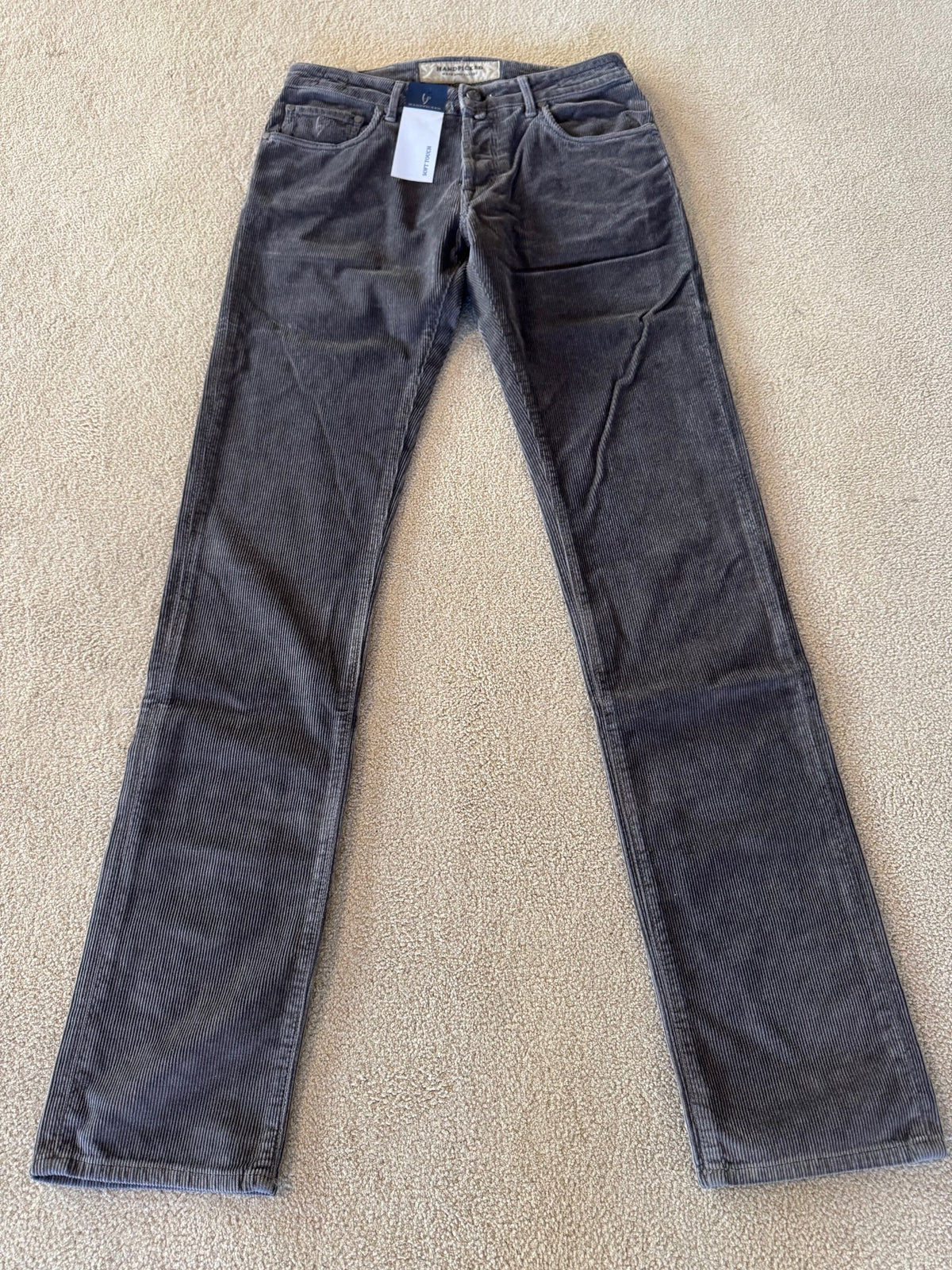 HandPicked Ravello Cord 5-Pocket Grå
