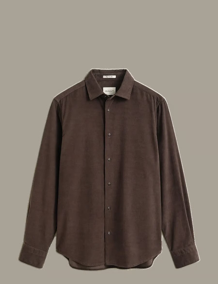 Gant Skjorte Cord Brun