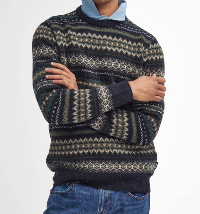 Barbour Case Fair Isle Crewneck Lammeull