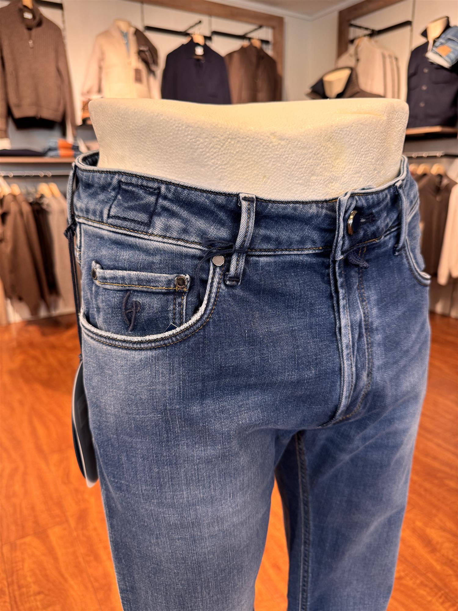 HandPicked Ravello Jeans Vasket Lys Blå