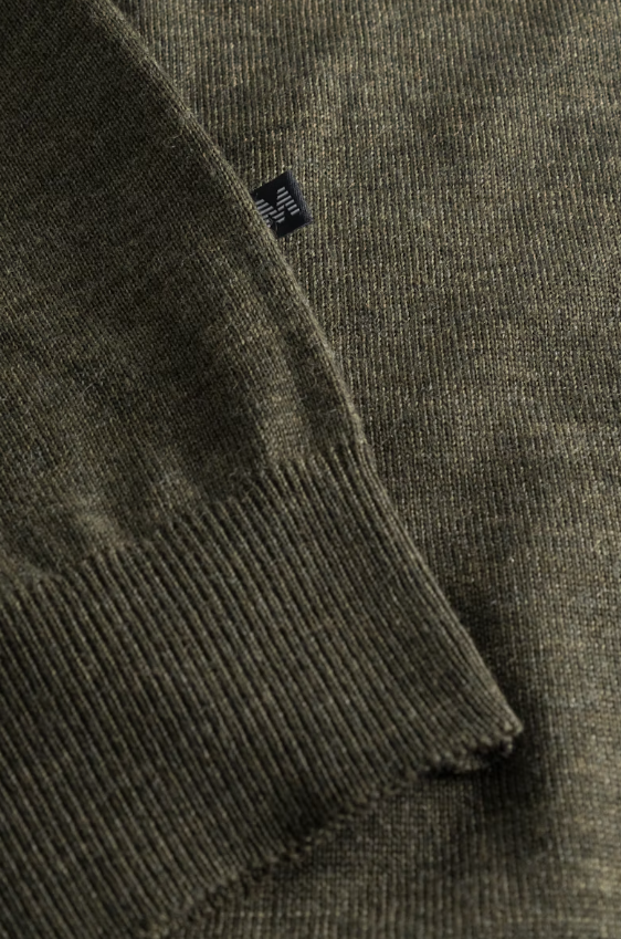 Matinique Margrate R-Hals Merino Mørk Grønn