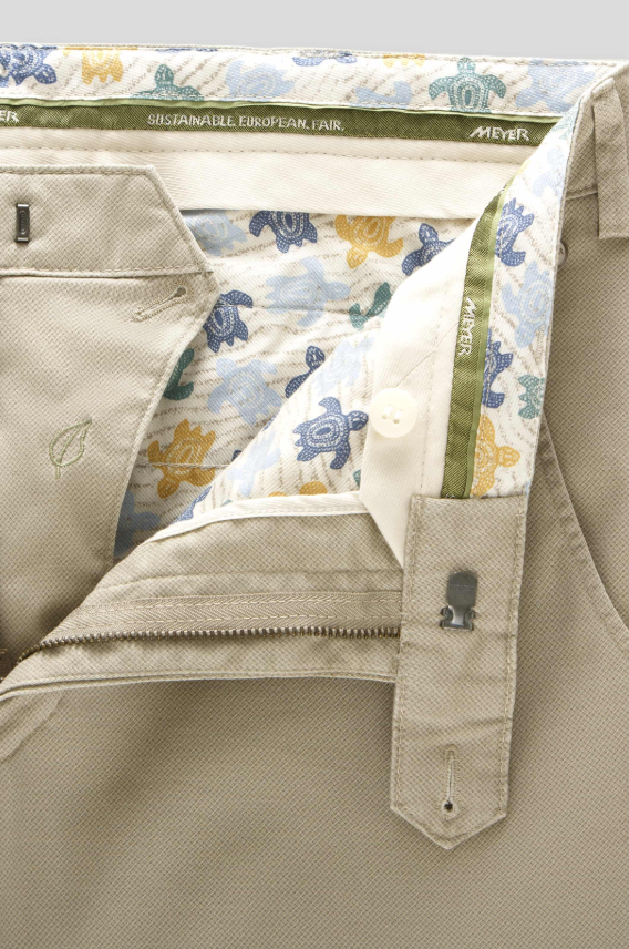 Meyer Chino Bonn Bomull M/Struktur Beige