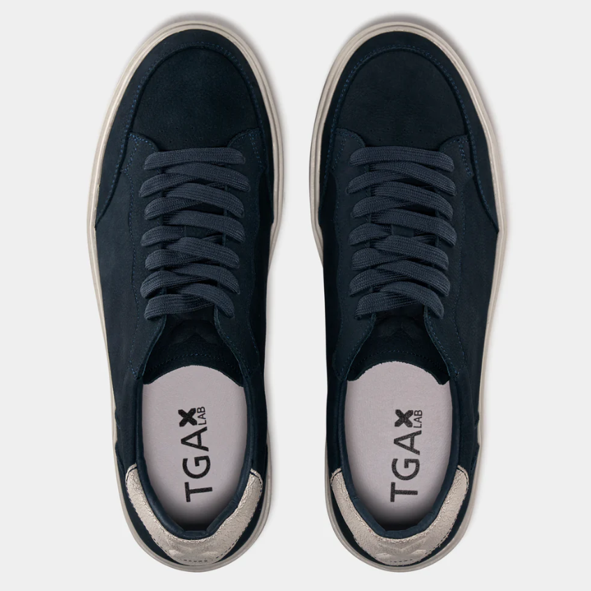 TGA X LAB Sneaker Nubuck Mørk Blå