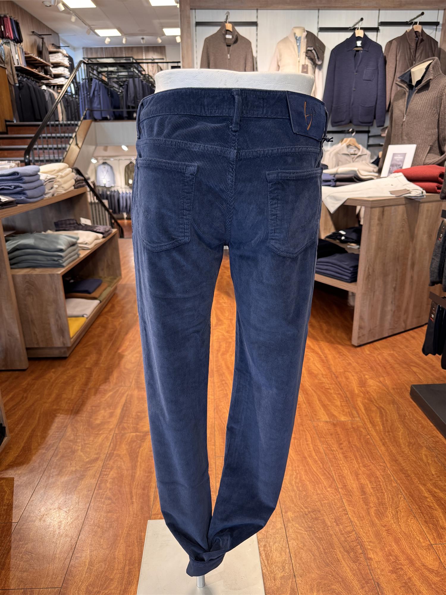 HandPicked Ravello Kordfløyel 5-Pocket Marine