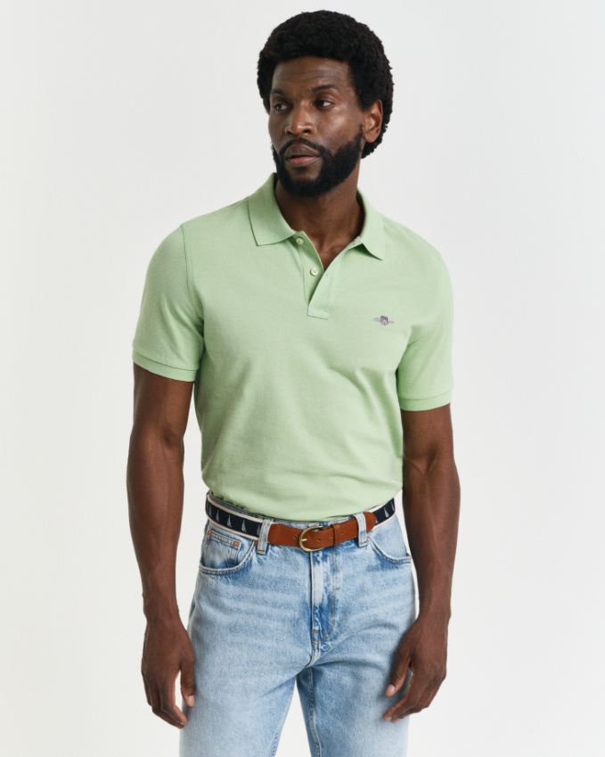 Gant Original Pique Bomull Grønn