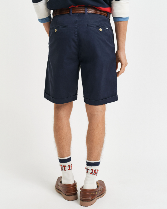 Gant Sunfaded Chino Bomull Shorts Marine