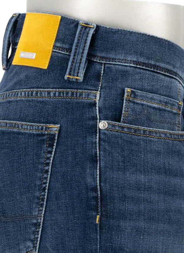 Alberto Jeans PIPE Giza Denim Blå M/Gul