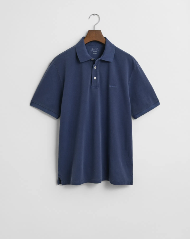 Gant Sunfaded Bomull Pique Mørk Blå
