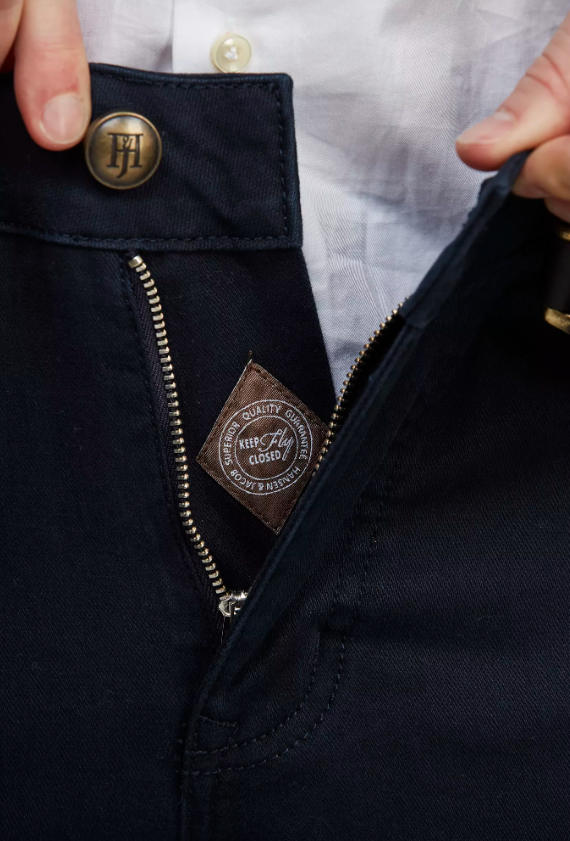 Hansen & Jacob 5-Pocket Bomull Marine