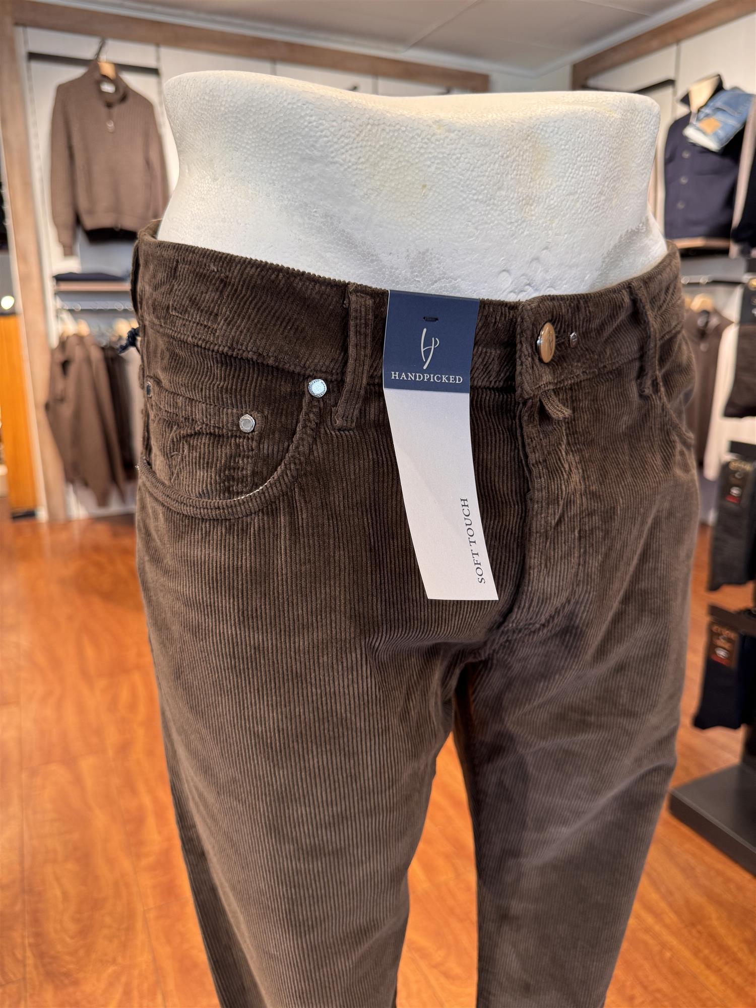 HandPicked Ravello Kordfløyel 5-Pocket Brun