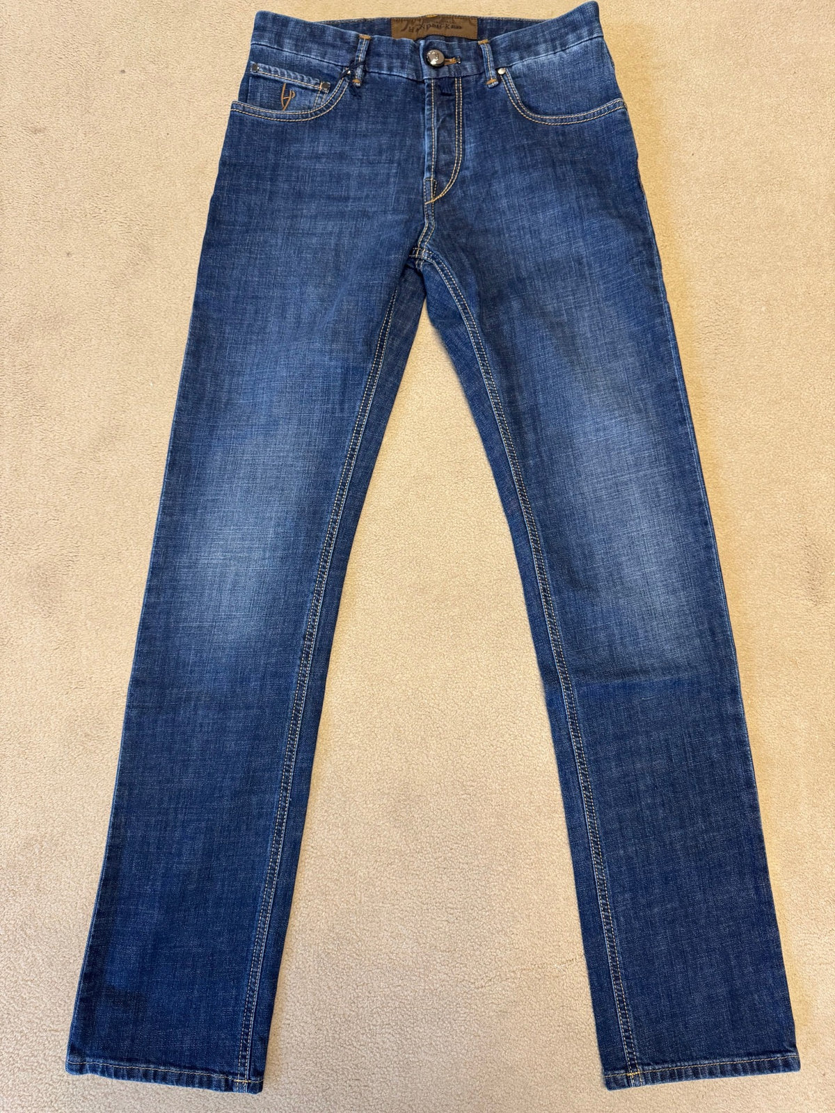 HandPicked Ravello Jeans Mørk Brun Patch