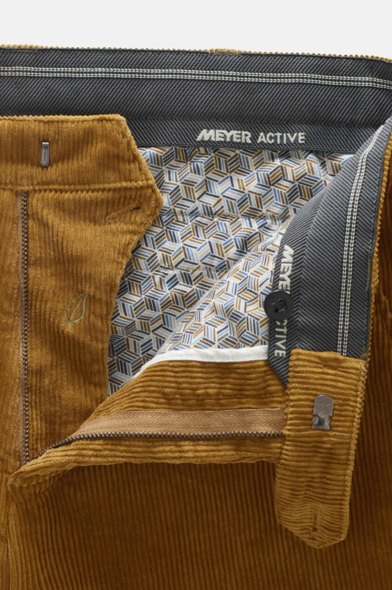 Meyer Active Chinos Kordfløyel Bomull Lys Kamel