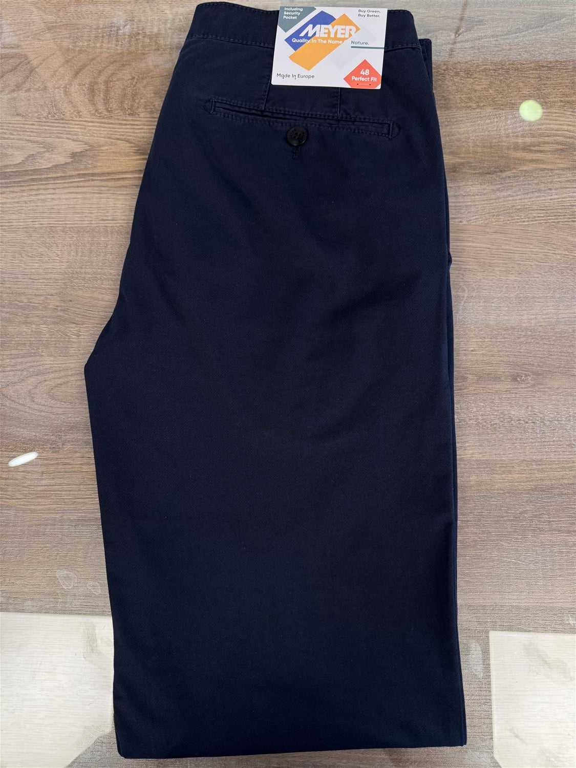 Meyer Chinos Rio "Lett" Bomull Marine