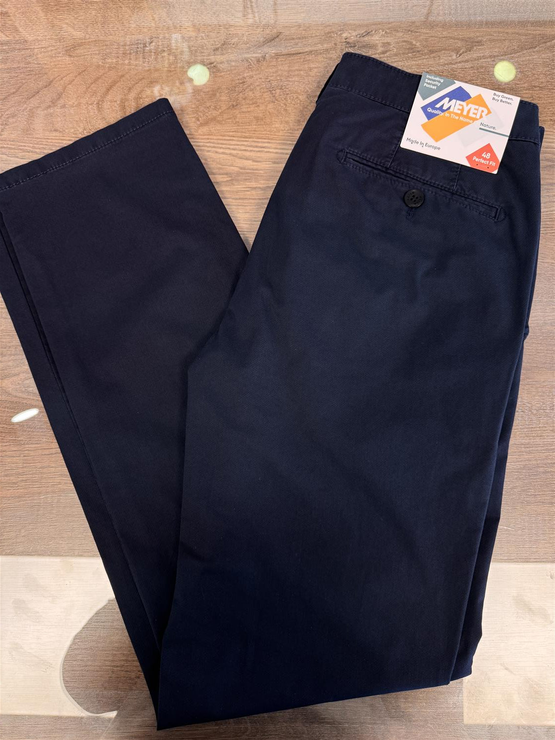 Meyer Chinos Rio "Lett" Bomull Marine