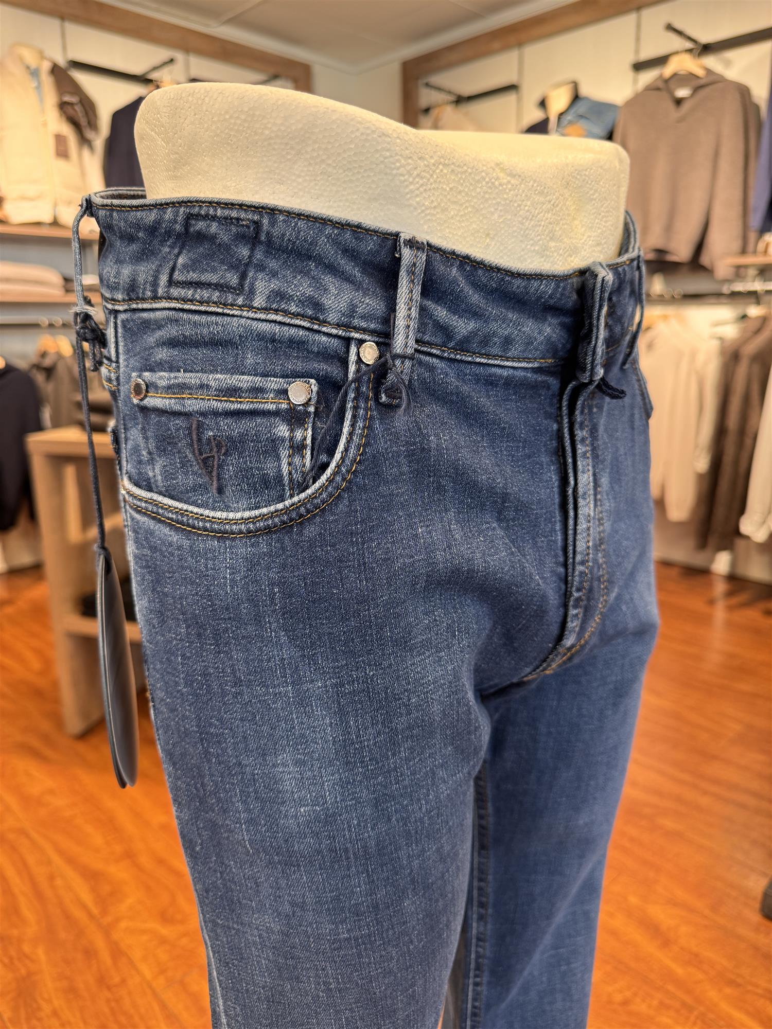 HandPicked Ravello Jeans Vasket Mellomblå