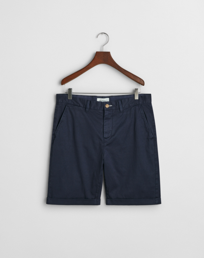 Gant Sunfaded Chino Bomull Shorts Marine