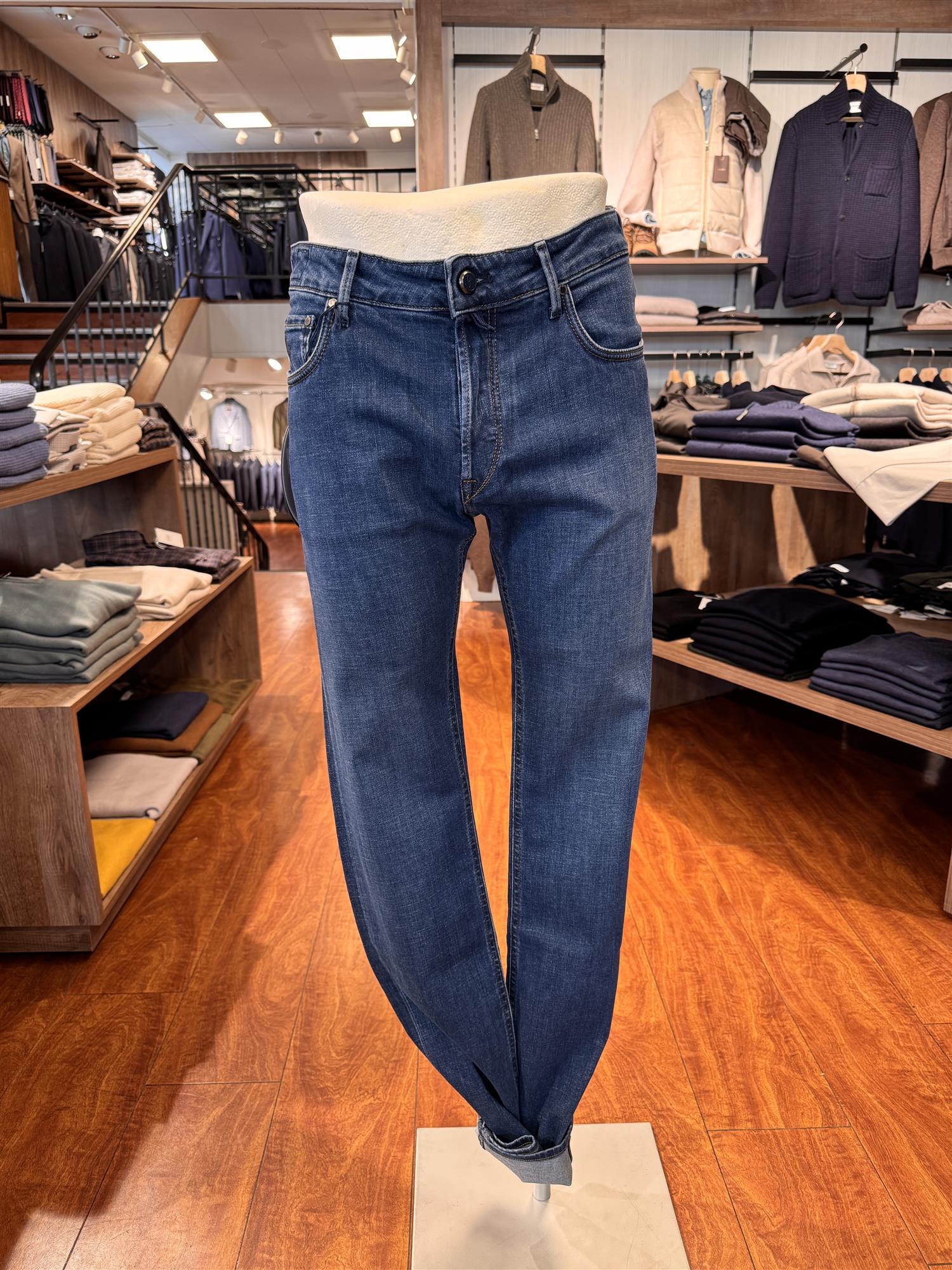 HandPicked Ravello Jeans Vasket Mellomblå