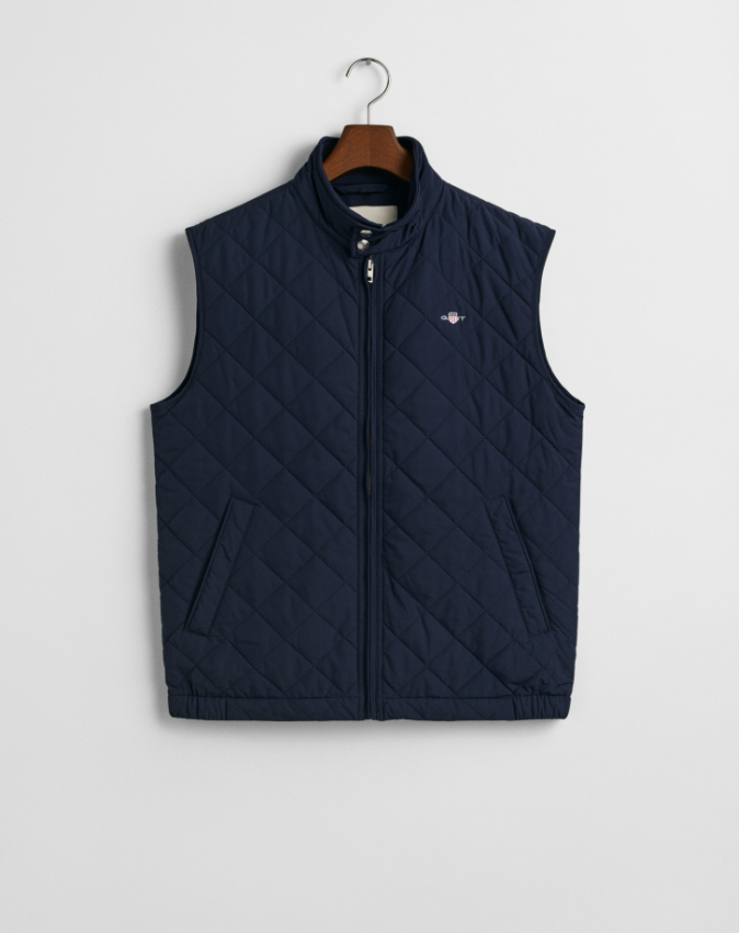 Gant Quilted Windcheater Vest Marine