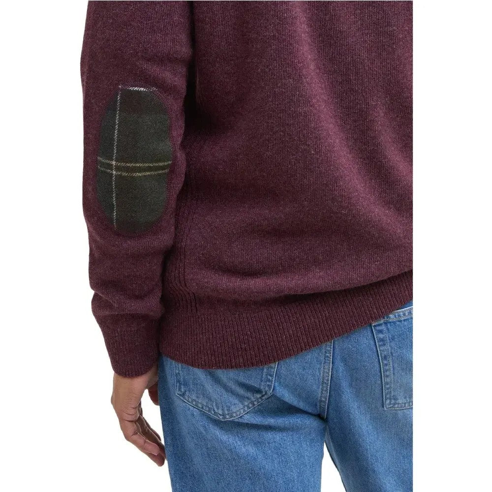 Barbour Holden Half Zip Ull Burgunder