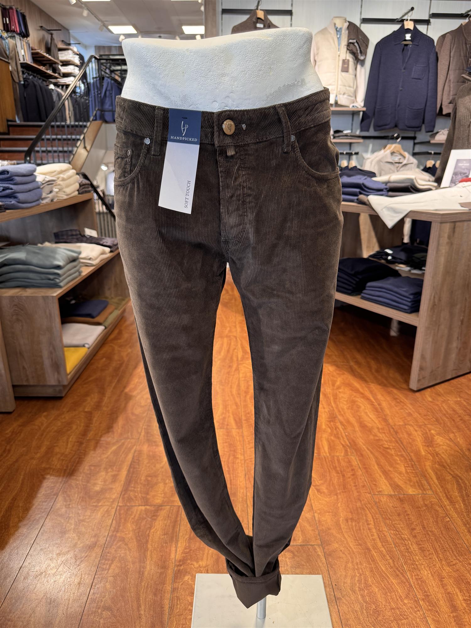 HandPicked Ravello Kordfløyel 5-Pocket Brun