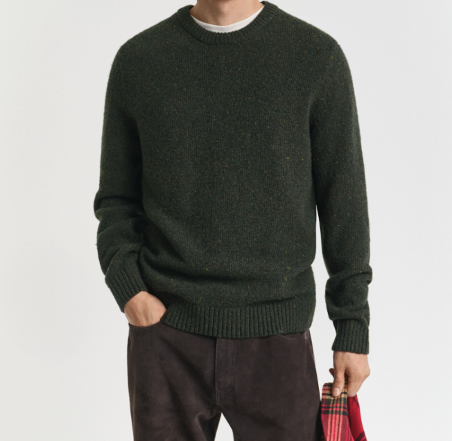 Gant Donegal R-hals Ullblanding Grønn