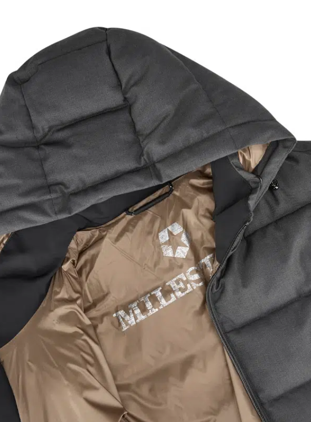Milestone Ytterjakke MSMauro Antrasitt M/Brun