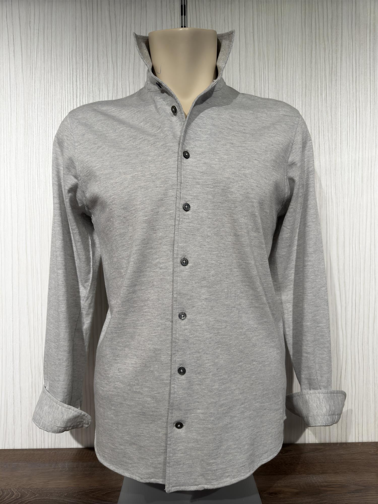 Gran Sasso Skjorte Bomull & Kashmir Lysegrå