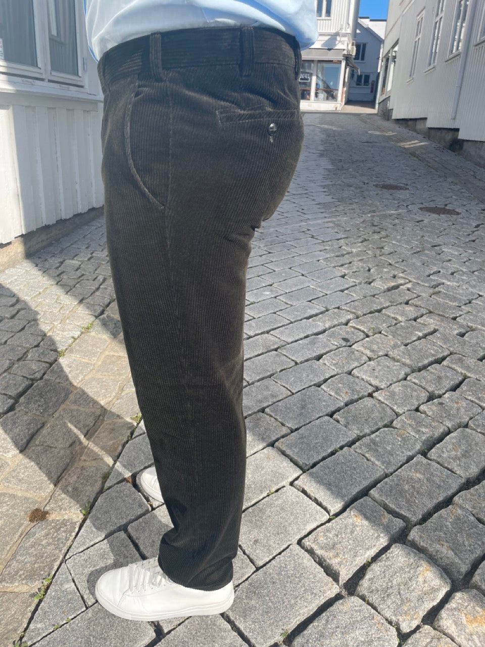 Meyer Cordbukse Roma Bomull Grønn