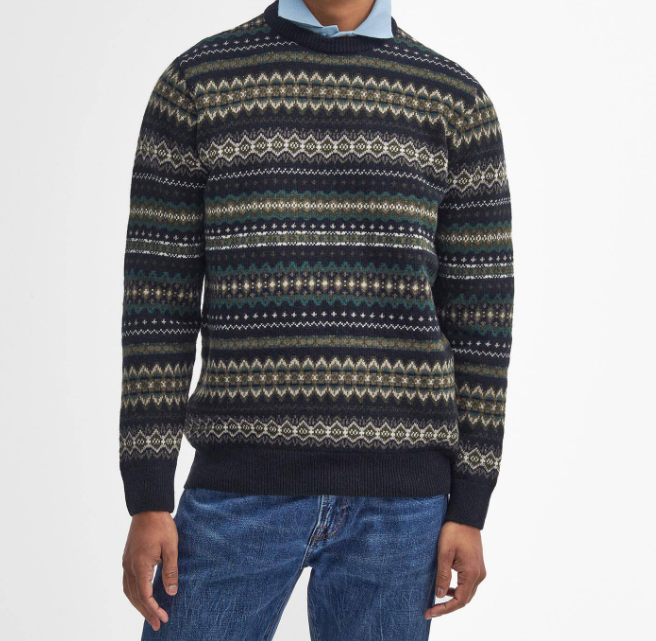 Barbour Case Fair Isle Crewneck Lammeull