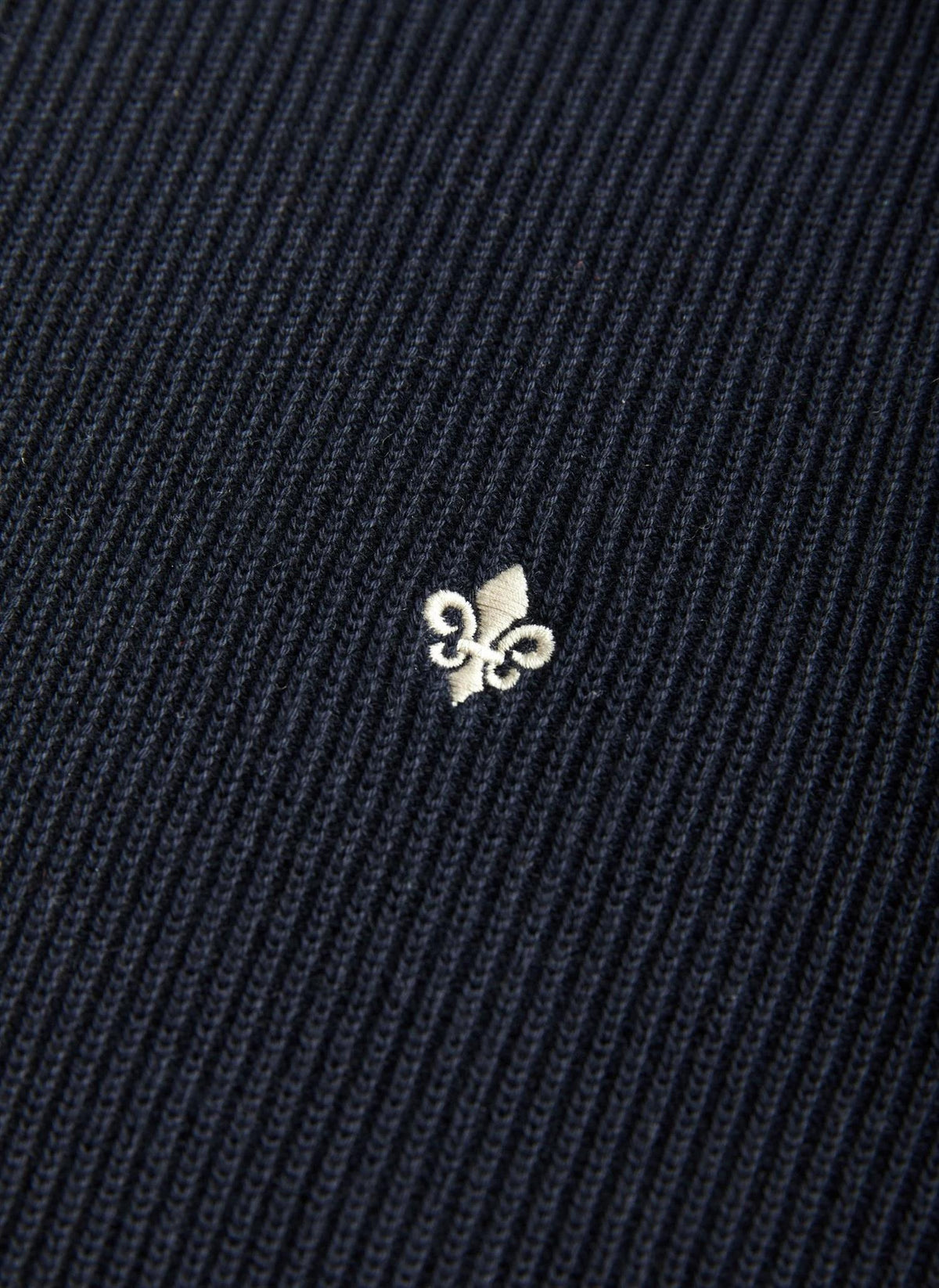 Morris Niall Half Button Genser Marine