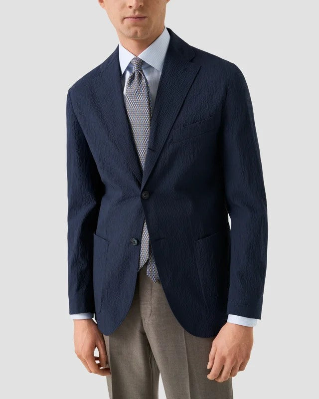 Eton Skjorte Slim Striper Lyseblå