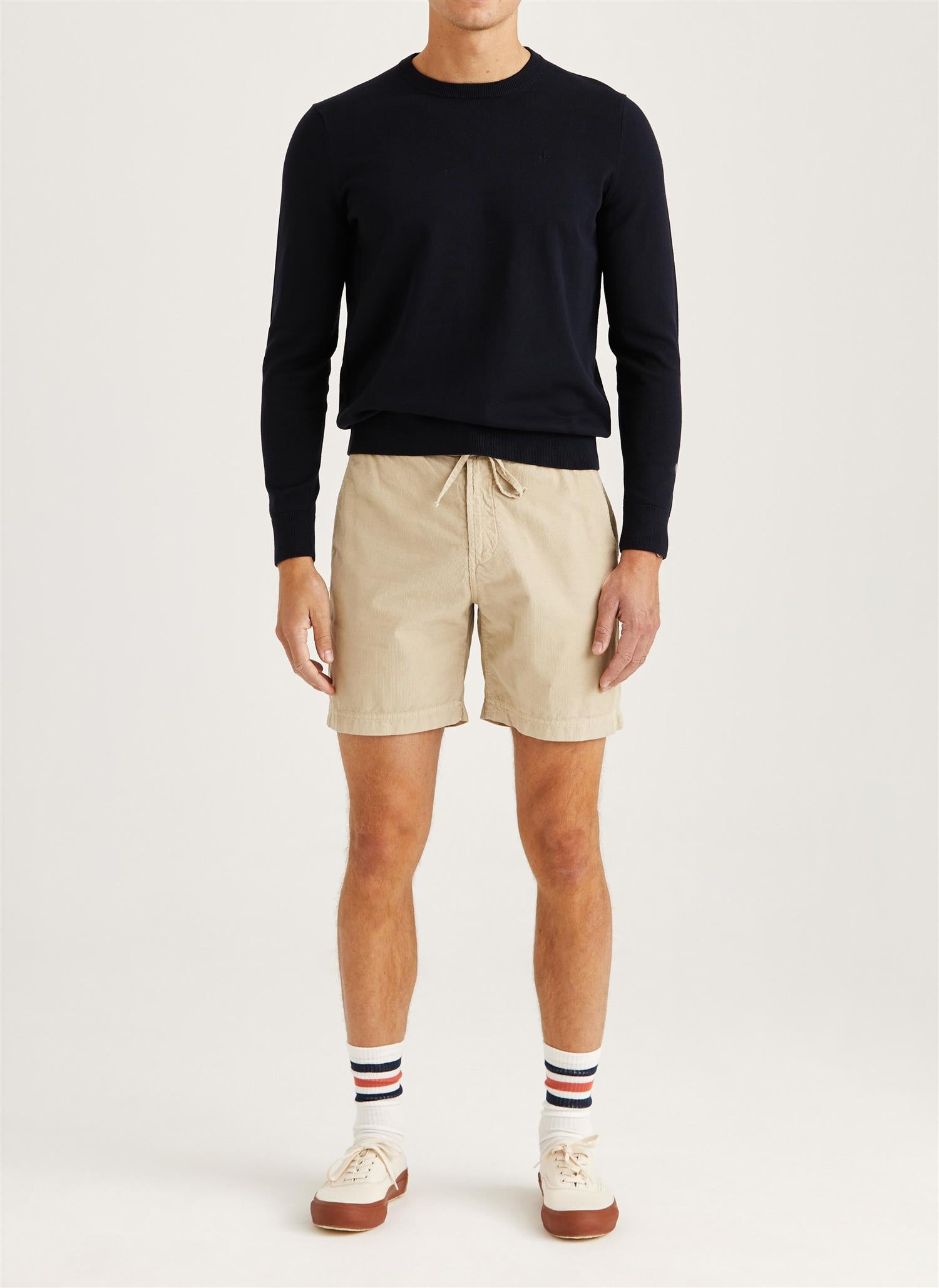 Morris Fenix Cord Shorts Bomull Khaki