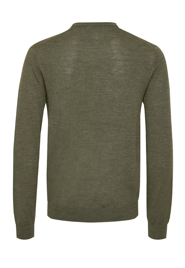 Matinique Margrate R-Hals Merino Mørk Grønn