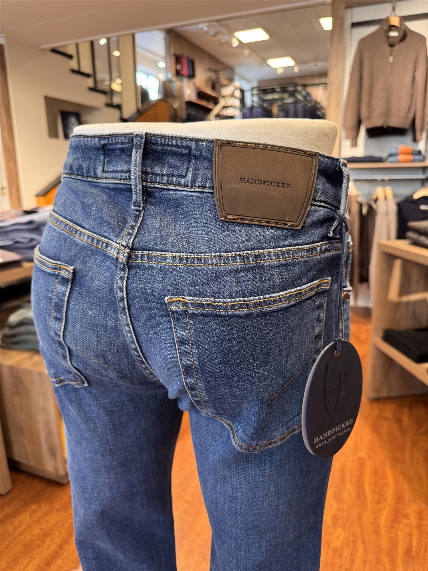 HandPicked Ravello Jeans Vasket Mellomblå
