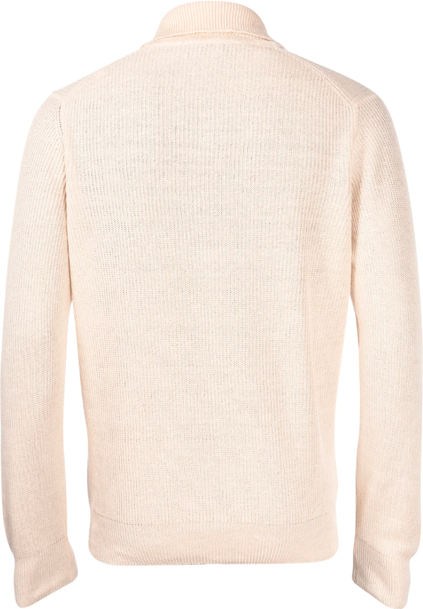 Gran Sasso L/Erm Pique M/Fransk Lin/Bomull Beige