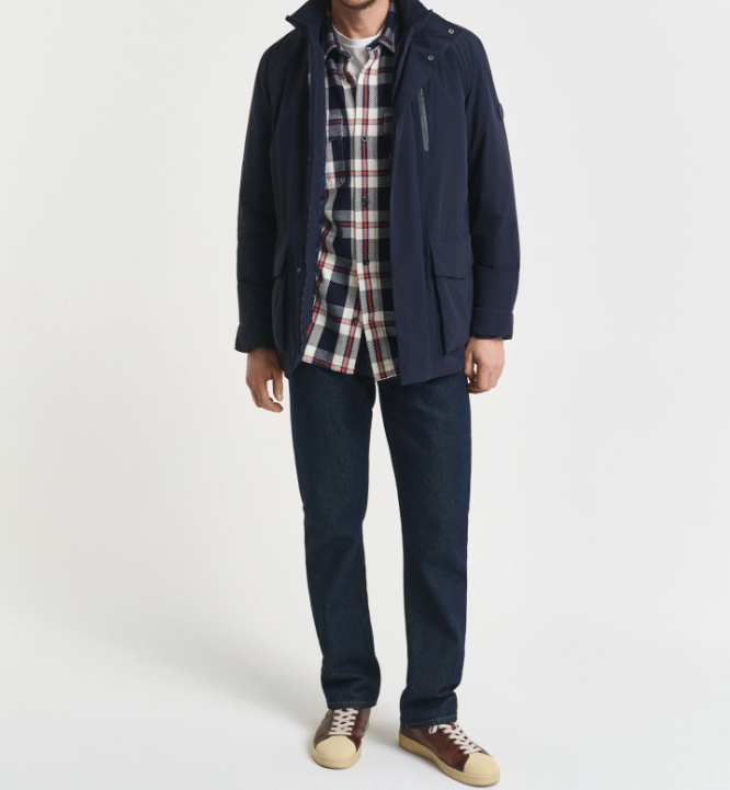 Gant Parkas 3/4 Lengde Marineblå