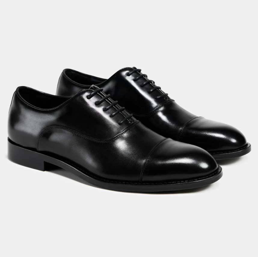 TGA Dressko Oxford Toecap Mørk Sort