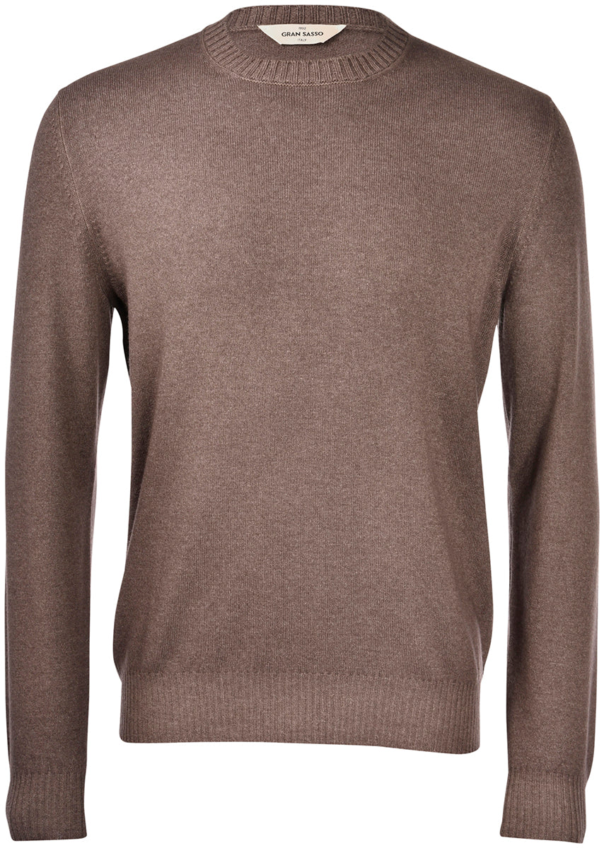 Gran Sasso Genser Pullover Ull/Kashmir Brun