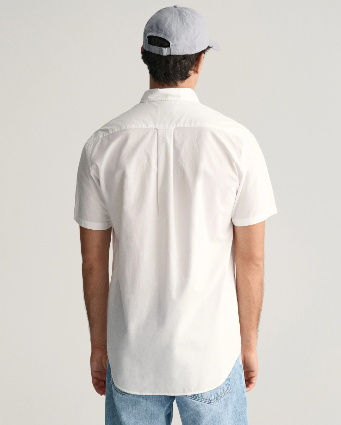 Gant Skjorte Kort Erm Hvit