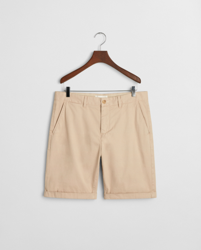 Gant Sunfaded Chino Bomull Shorts Beige