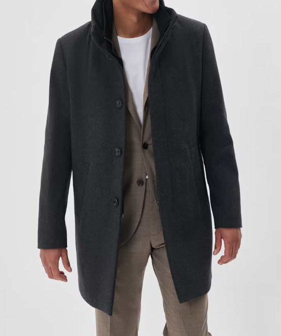 Matinique Harvey N Ull Frakk Mørk Grå
