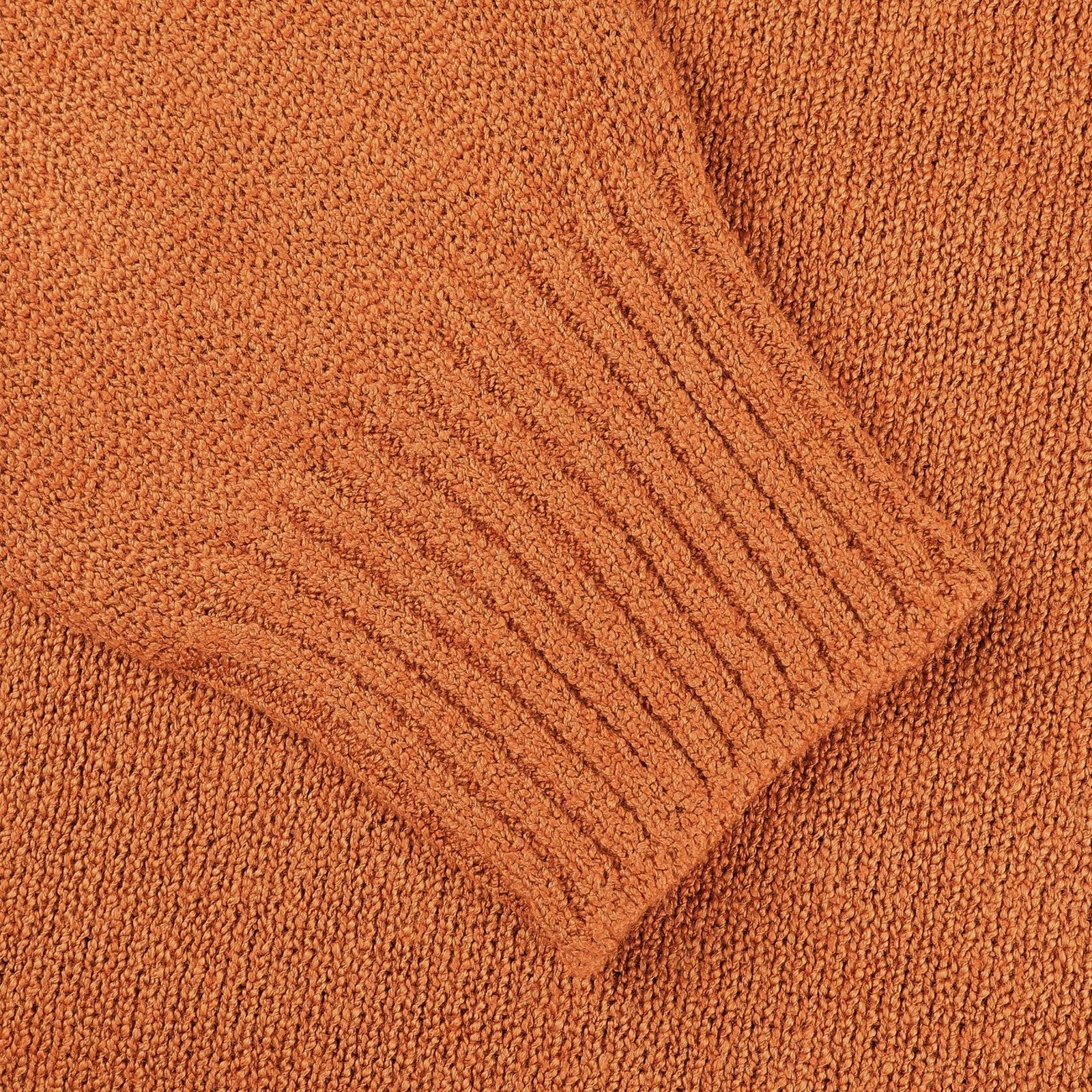 Gran Sasso Genser Rund Hals Bomull/Cashmere Oransje