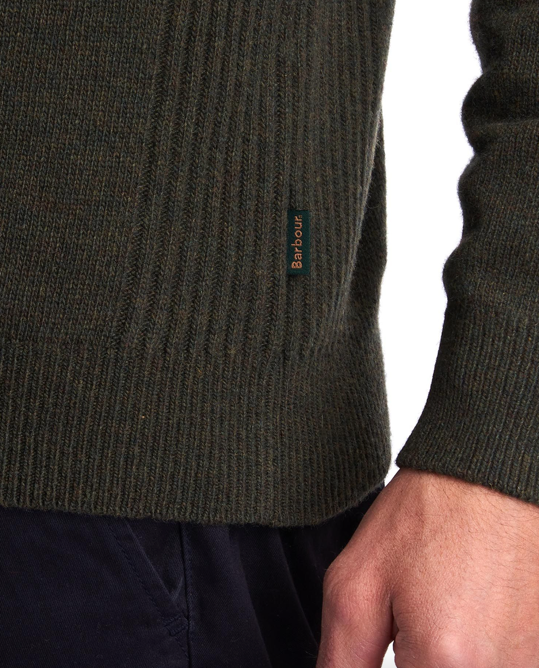 Barbour Holden Half Zip Ull Grønn