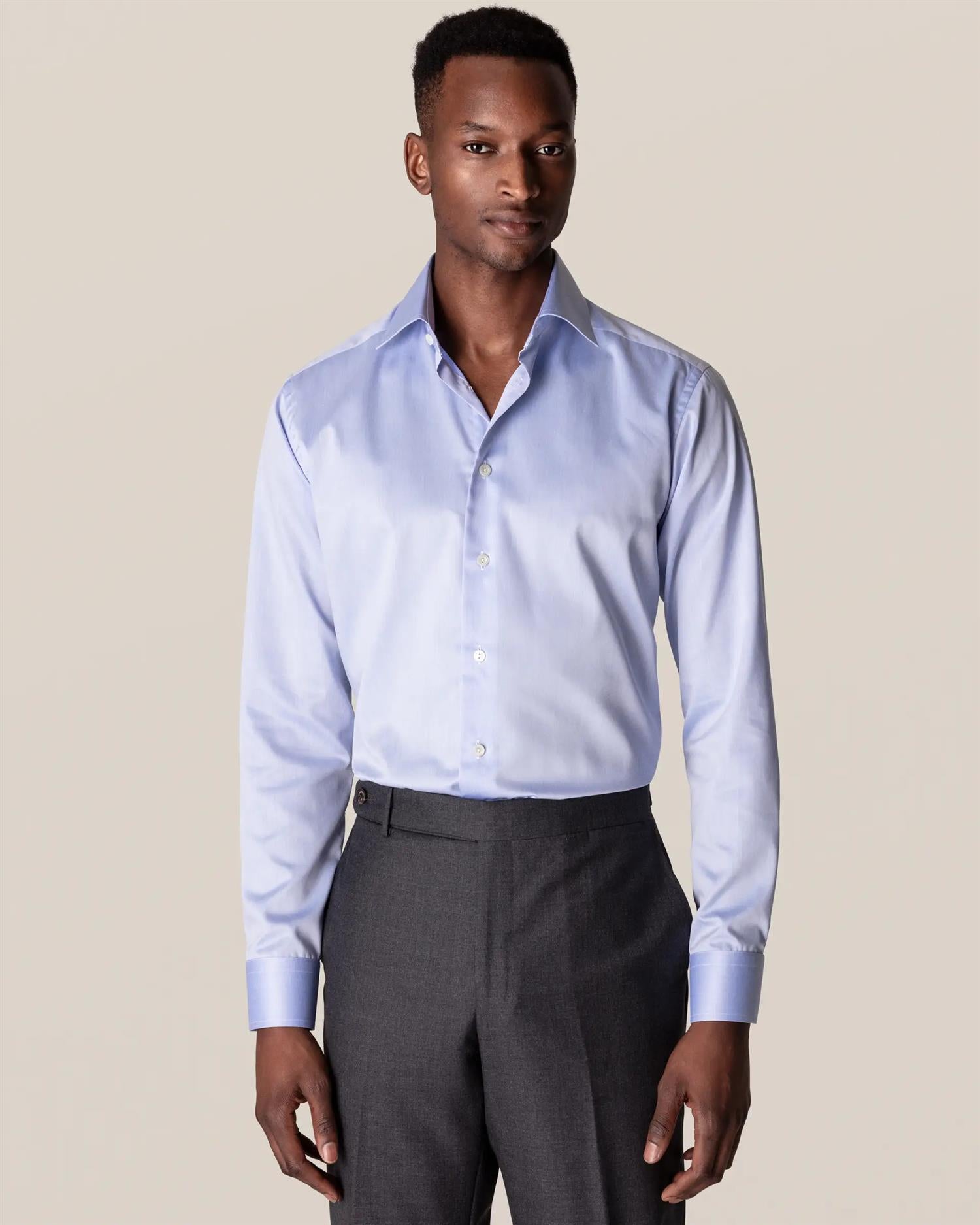 Eton Skjorte Contemporary Fit Bomull Lyseblå